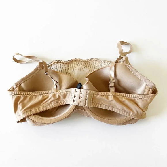 Soma Illusion‎ Bra Mesh Panel Size 38D Sequins Peekaboo Layer Lowcut Cleavage - Picture 2 of 5